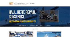 Desktop Screenshot of marinegroupboatworks.com