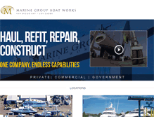 Tablet Screenshot of marinegroupboatworks.com